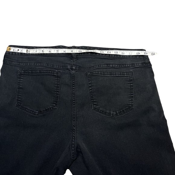 TORRID Black Denim Jeans Size 20T Barely Boot ***Serged Hem Altered Length - Picture 12 of 15